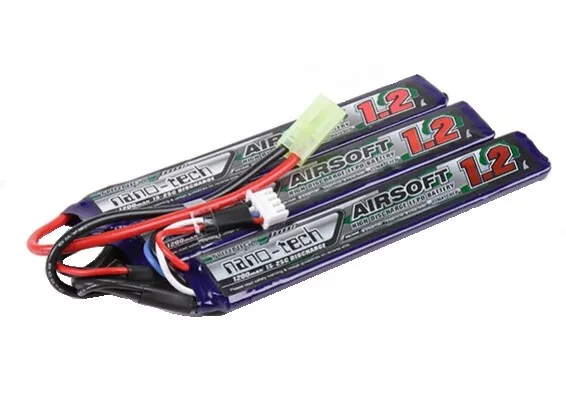 Batteria Lipo  Li-Po Asg Softair Crane M4 1200 Mah 11,1V 15~25C Ng1200B.3S.15