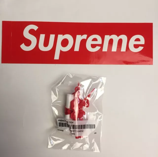 Supreme SS19 Geschenk Mini Armee Fallschirm Spielzeug und Box Logo Aufkleber Neu