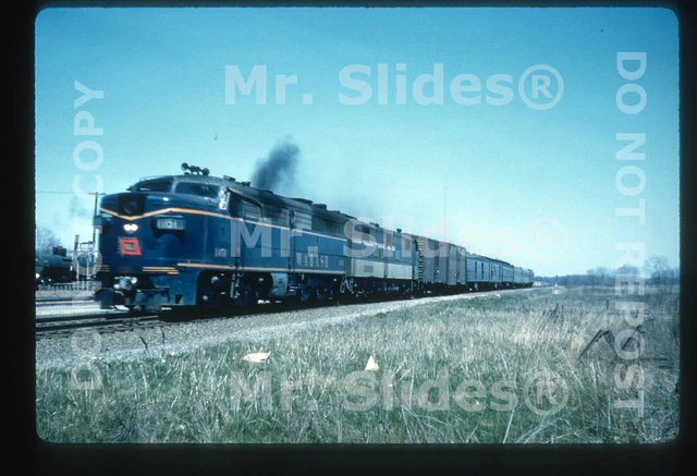 Duplicate Slide WAB WABASH ALCO PA1 1051 & E7A Passenger Action