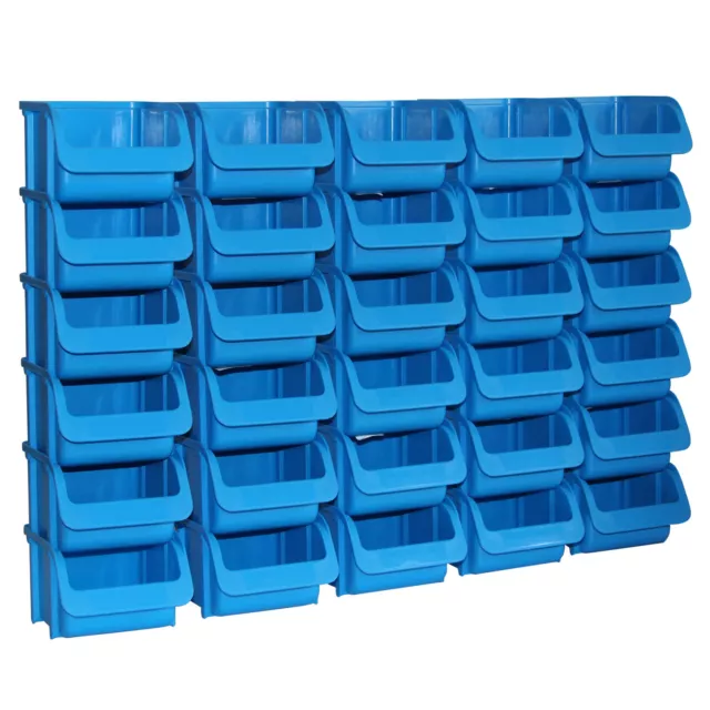 30x Profi Sichtboxen Größe 1 blau NEU Stapelboxen Sicht-Lagerbox Boxen Sichtbox