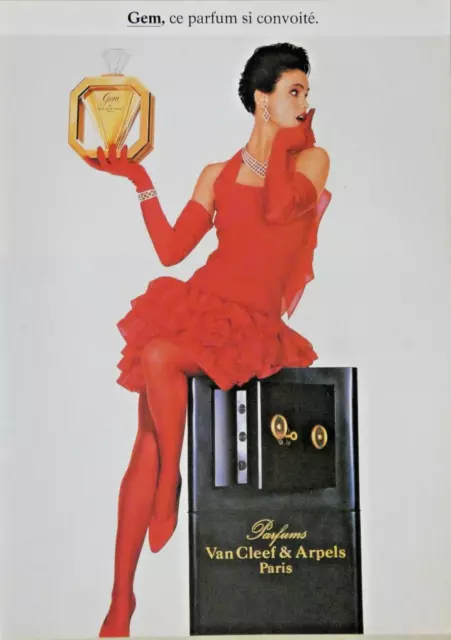 1988 Van Cleef & Arpels Gem Perfumes Press Advertisement - Paris
