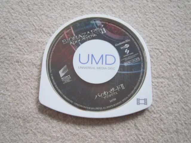 PSP UMD Video Biohazardii Biohazard Ii Apocalysk Only Japan a1