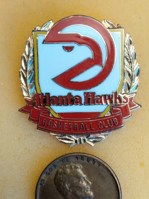 NBA 1994 Atlanta Hawks  Basketball Club Old 1973-1995 Logo Pin by Peter David