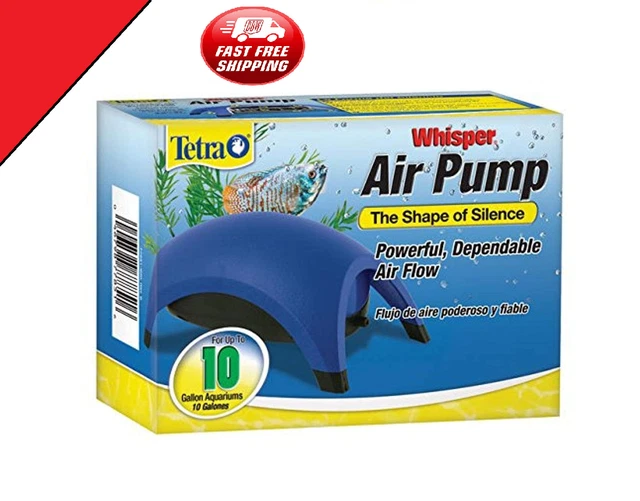 Tetra Whisper Air Pump for Fish Tank Aquarium Filter Non-UL , up to 10-40-60-100