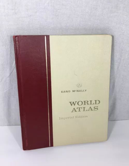 Rand McNally World Atlas Imperial Edition Hardcover 294 pages