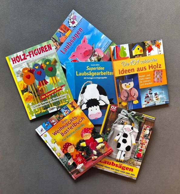 Laubsäge Bücher Set  -- 6 Stück