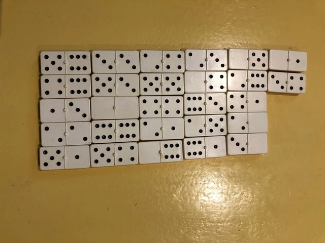 Jeu de dominos boite en bois ancienne - Jeux & Jouets