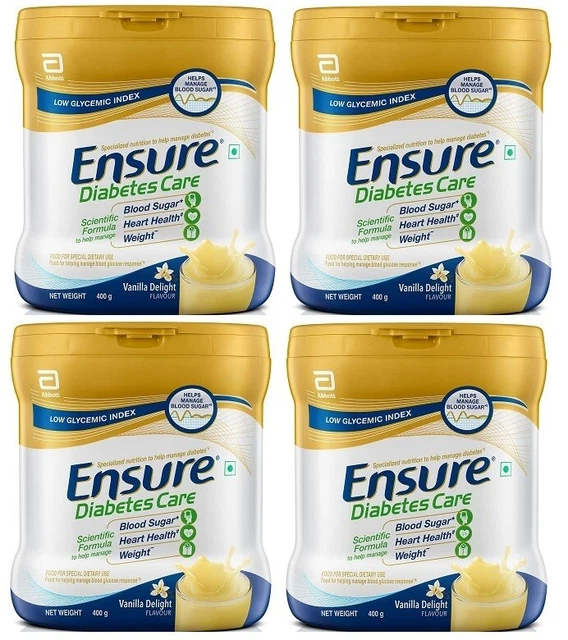 Ensure GLUCERNA-SR polvere di vaniglia 400 GM BARATTOLO (CONFEZIONE DA 4)
