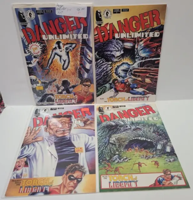 Danger Unlimited #1-4 Complete Set (1994, Dark Horse) John Byrne Full Run