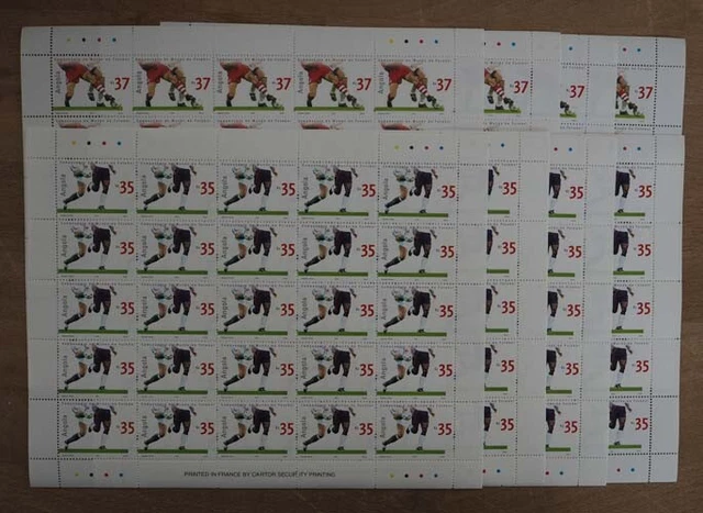 2002 Angola; 100 Serien Fußball, MiNr. 1666/67, postfrisch/MNH, ME 1100,-