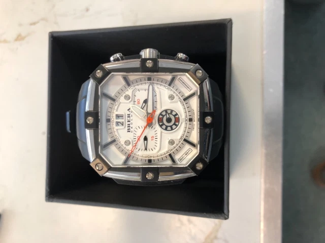 BRERA OROLOGI スーパースポルティーボ スクエア A0010039 BRERA OROLOGI A0010039 Analog Men's Watch Preowned | eBay
