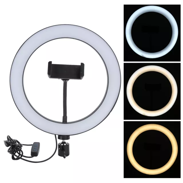 UN‑260 LED Ring Lamp Three Colors Stepless Dimming Arc Fill Light 26 SG5