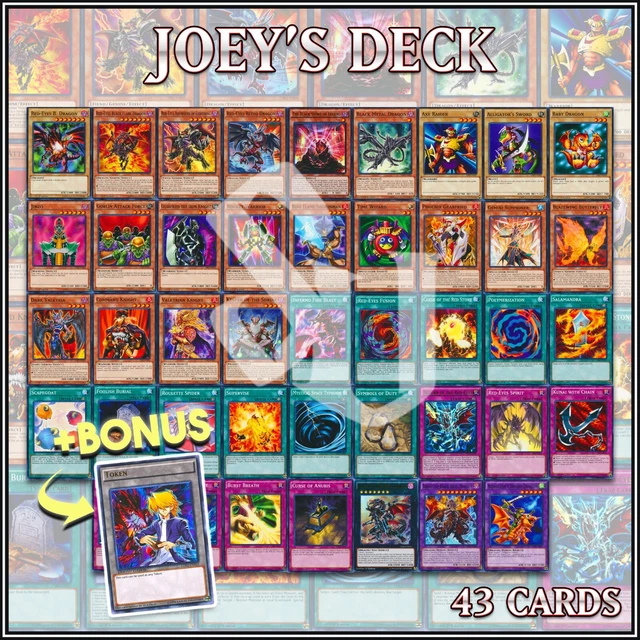 JOEY'S REDEYES DECK 43 Black Flare Dragon Jinzo Metal Scapegoat