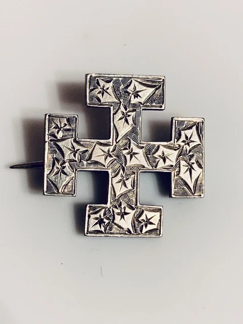 ANTIQUE VICTORIAN / Edwardian Sterling Silver Maltese Saxon Celtic ...