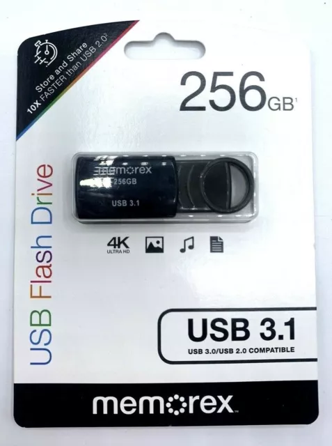Memorex 256GB USB 3.1 – Black, USB Flash Drive