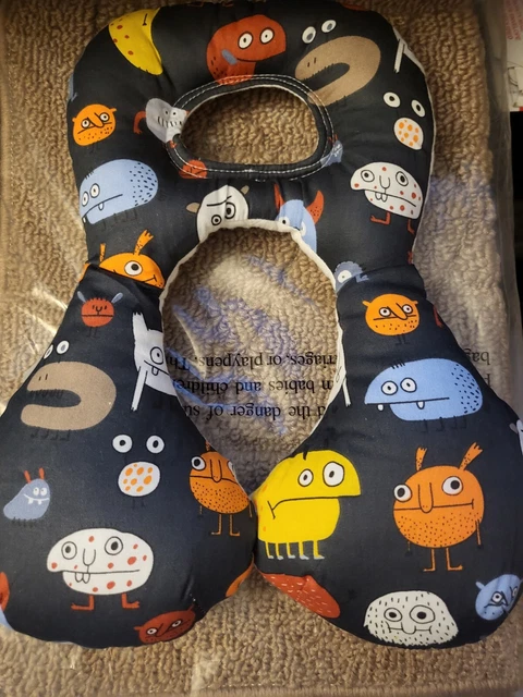 Baby Head Support Pillow Monsters Blue