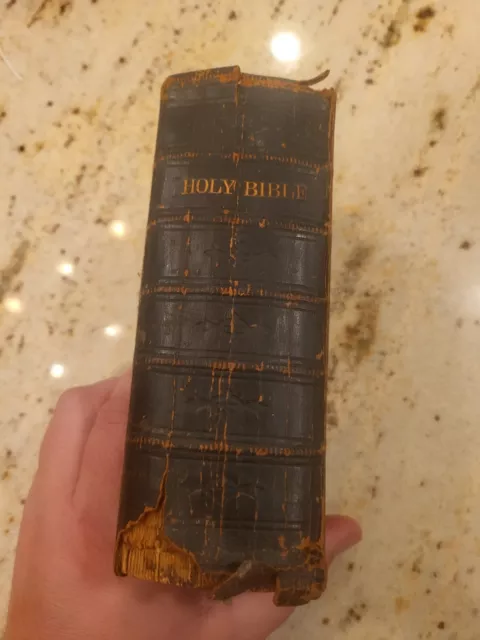 Civil War printed Bible. American Bible Society 1865 w New Testament 2