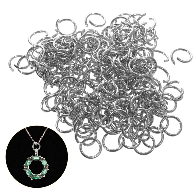200pcs Jump Ring Material Collier Pendant Making Saut Open Open Ring DIY