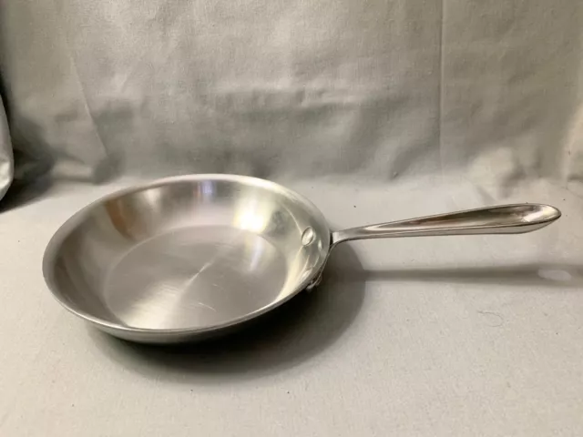 All-Clad 7 1/2" Skillet D3 Bonded Stainless Steel Frying Pan Made in USA No Lid