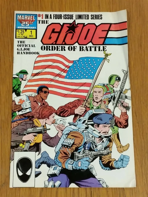 G.i. Joe Order Of Battle #1 Vol 1 November 1986 Marvel Comics