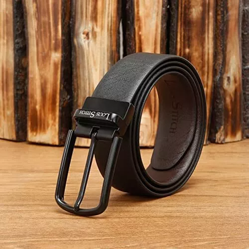 Premium Ceinture boucle Réversible Ceinture en cuir véritable LOUIS STITCH Belt