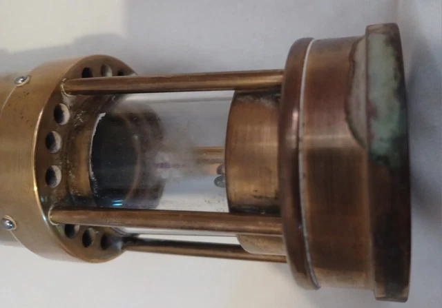 E. Thomas & Williams Aberdare Cambrian Welsh Brass Miners Lamp 7