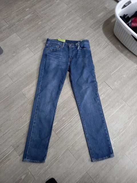 DA UOMO LEV'IS 511 slim STRETCH TAGLIA 31 W 32 L ZIP FLY si adatta alla vita 32