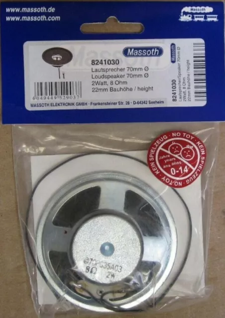 Massoth 8241030 G Gauge Loudspeaker 70 2-Watt 8 OHM