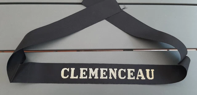 Ruban De Bachi Clemenceau - Porte Avions Marine Nationale Aéronavale Original