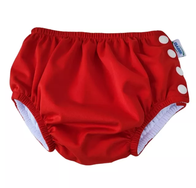 Pañal para Natacion reusable  Baby y niños pequeños talla L 18-24 Meses Red.