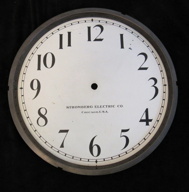 STROMBERG ELECTRIC CO. Clock Dial with Reflector ring Master