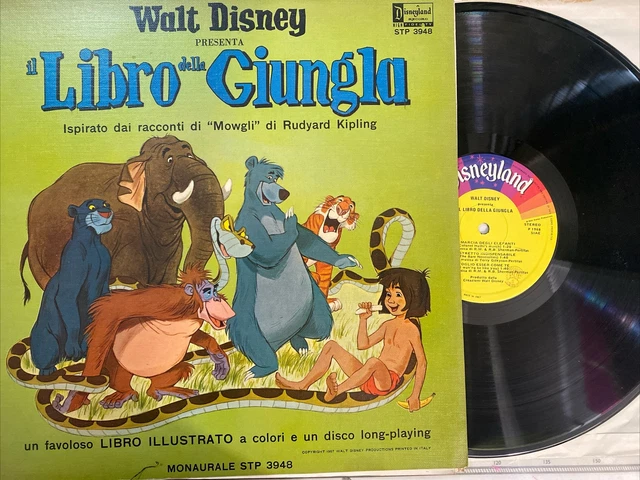 WALT DISNEY - il Libro Della Giungla LP Jungle Book Italy Press 1971