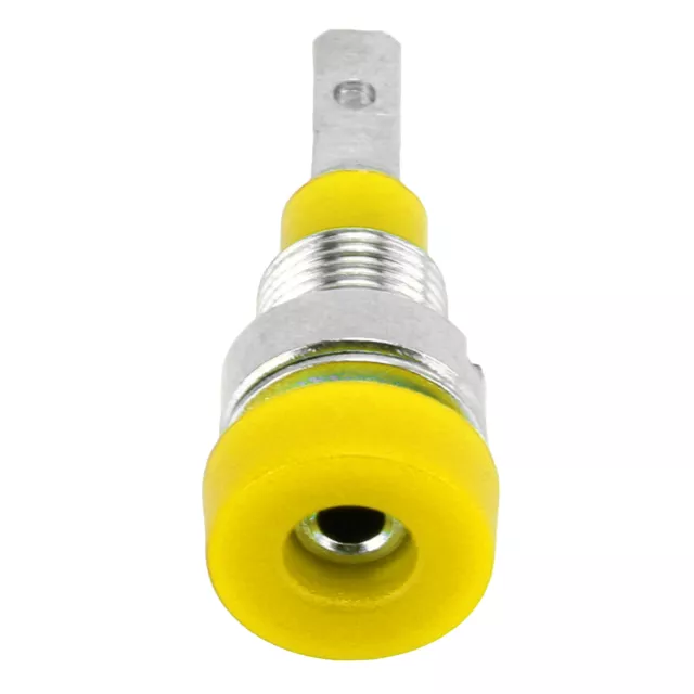 (Yellow)Banana Plug 30Vac-60Vdc/Max.10A Robust And Durable Banana Plug For