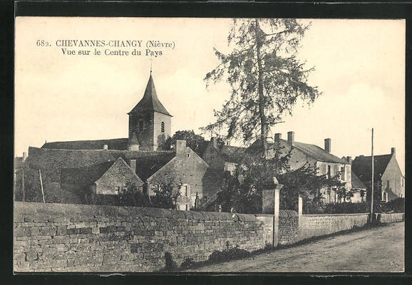 CPA Chevannes-Changy, Vue sur le Centre du Pays