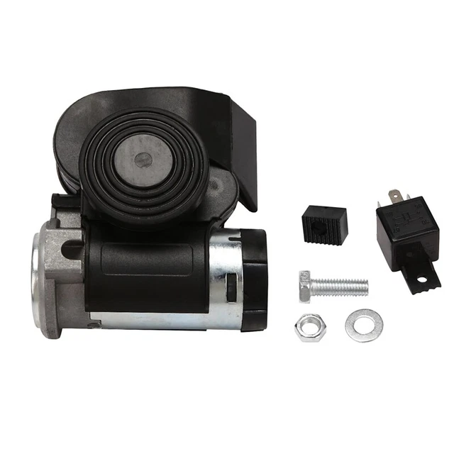 Tromba Doppio Suono 130Db Pompa Elettrica Corno Aria Per Moto Aut I2G1