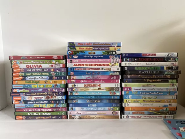 Huge Nickelodeon & Kids Movies DVD Lot of 51- EUC