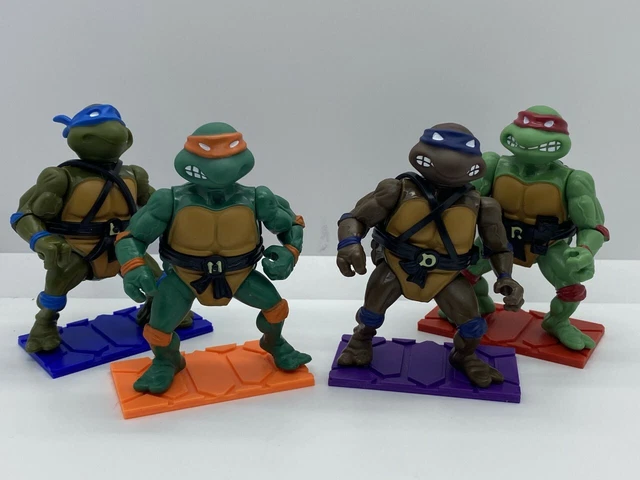 TMNT Teenage Mutant Ninja Turtles Figure Stand Walmart Retro READ!