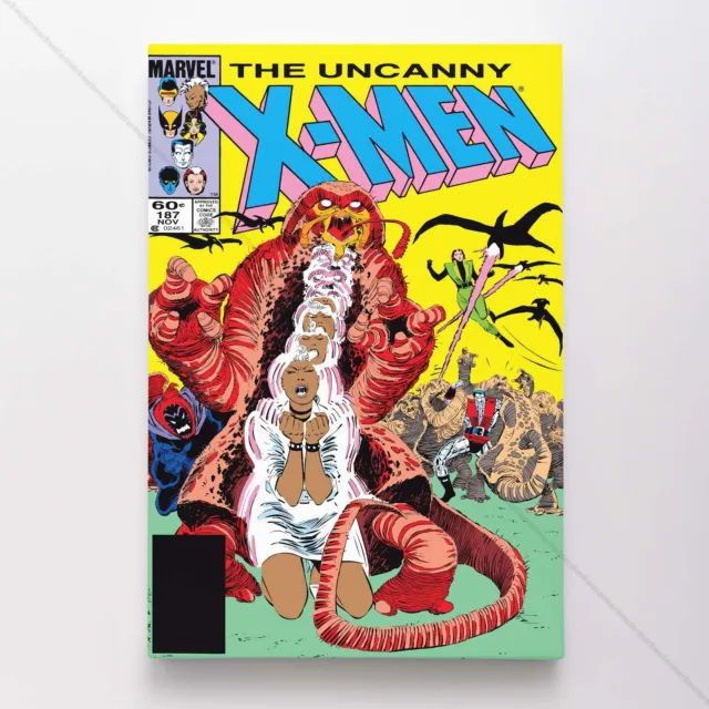 Uncanny X-Men Poster Canvas Vol 1 #187 Xmen Marvel Comic Book Art Print