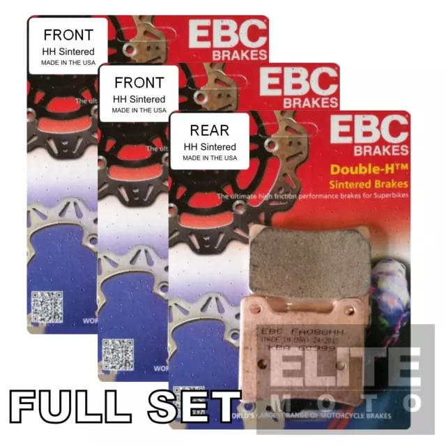 EBC Sintered Brake Pads To Fit BMW S1000RR 2009-2018 Full Set