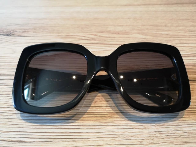 GENUINE GUCCI GG0083S 008 Black Gradient Lenses 55MM SUNGLASSES