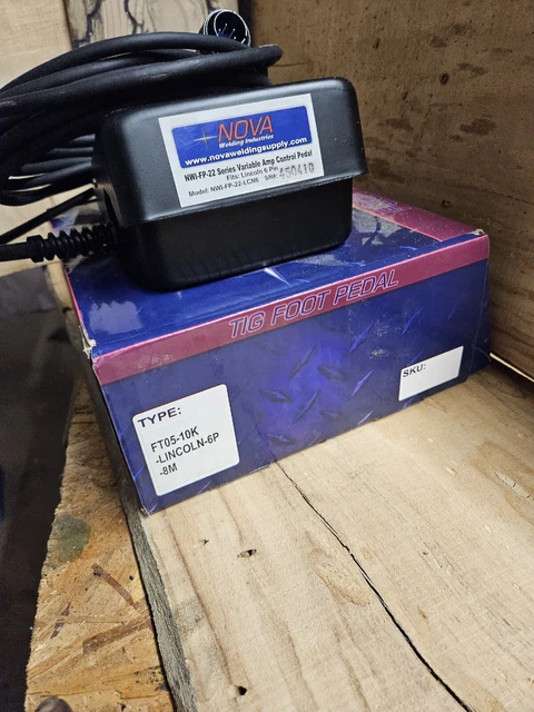 Foot Amp Control 6-pin TIG Pedal, Compatible with Lincoln Welders K870 and other