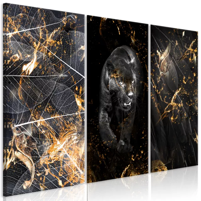 ABSTRAKT PANTHER Wandbilder xxl Bilder Vlies Leinwand Leinwandbild g-C-0350-b-e