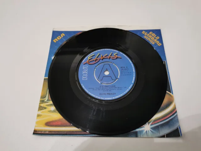 elvis presley its only love 7" vinyl record very good condition