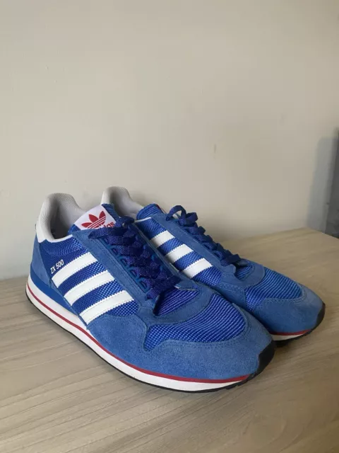 AUTHENTIC ADIDAS ORIGINALS ZX 500 Men Size UK 11 Blue White 32.99 PicClick UK