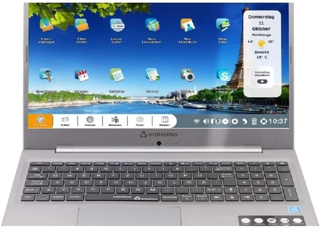 Laura Notebooks ORDISSIMO 17,3 LAPTOP Notebook Laura 2 Intel 4GB WINDOWS 11 Home silber ...