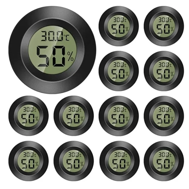 Lcd Digitale Thermometer Hygrometer Vocht Meter En Bedrade Temperatuur Met Externe Sensor Wit