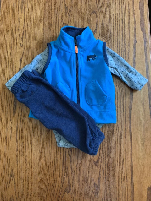 Carters Baby Boy 3 Pc Outfit Size 3 Months