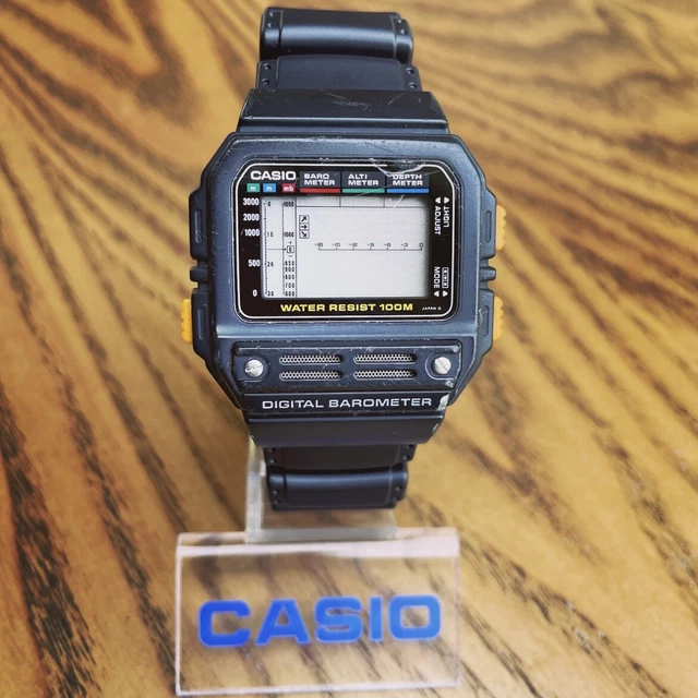 1543 CASIO DIGITAL BAROMETER BM-100WJ レア（1543 CASIO