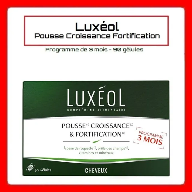 Complement Alimentaire Pousse Croissance Fortification LUXEOL 90 Gellules 3 Mois