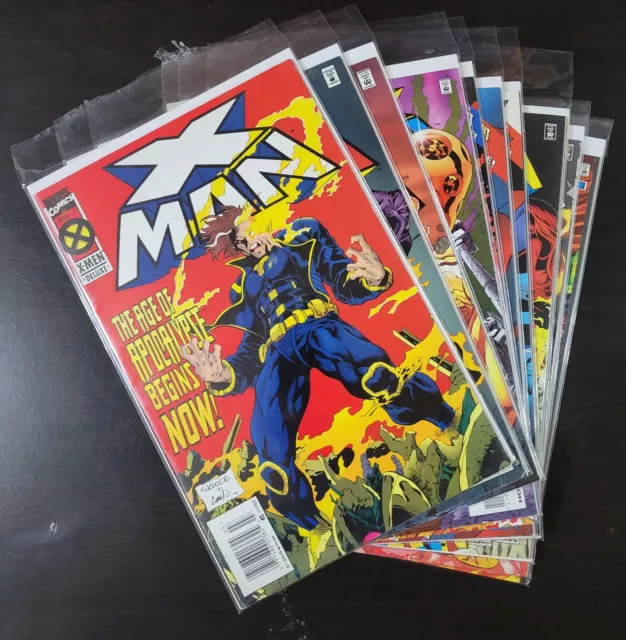 X-Man #1, 6, 10, 16-19, 22-23, 1998 Annual. Lot of 10. VF/NM. Nate Grey 1st app.